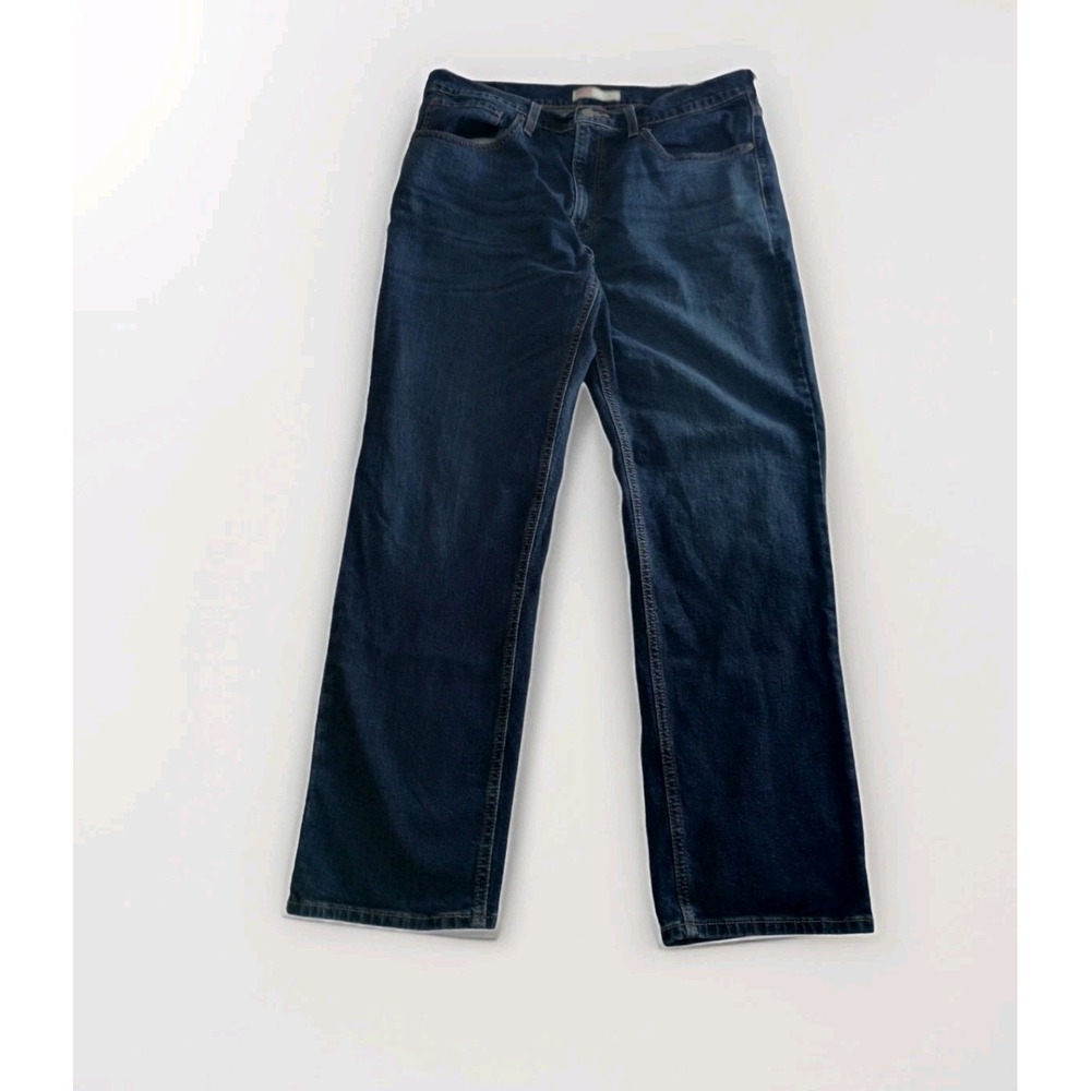 Levis 541 Jeans W36‎ L32 Mens Navy Blue AthleticFit Denim Medium Dark Wash